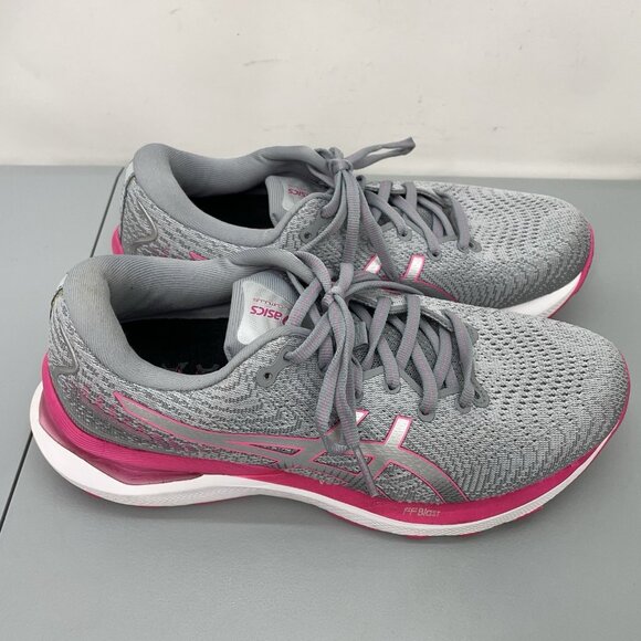 Asics Gel Cumulus 24 Sneakers Shoes Running Training Gray Pink Womens 8 - Picture 2 of 13
